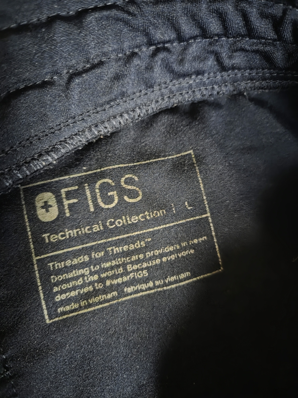 Figs Navy Drawstring Performance Joggers - Picture 5 of 5